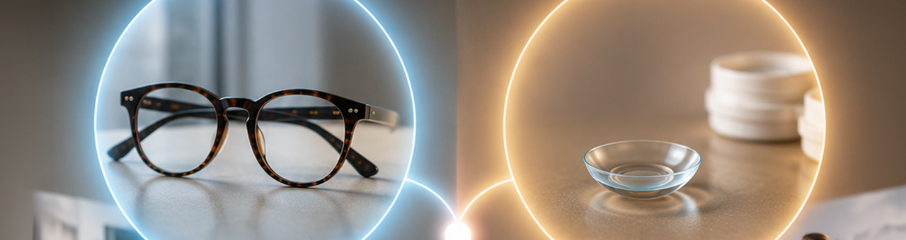 Lentes de contato ou óculos: qual faz mais sentido para a sua rotina?